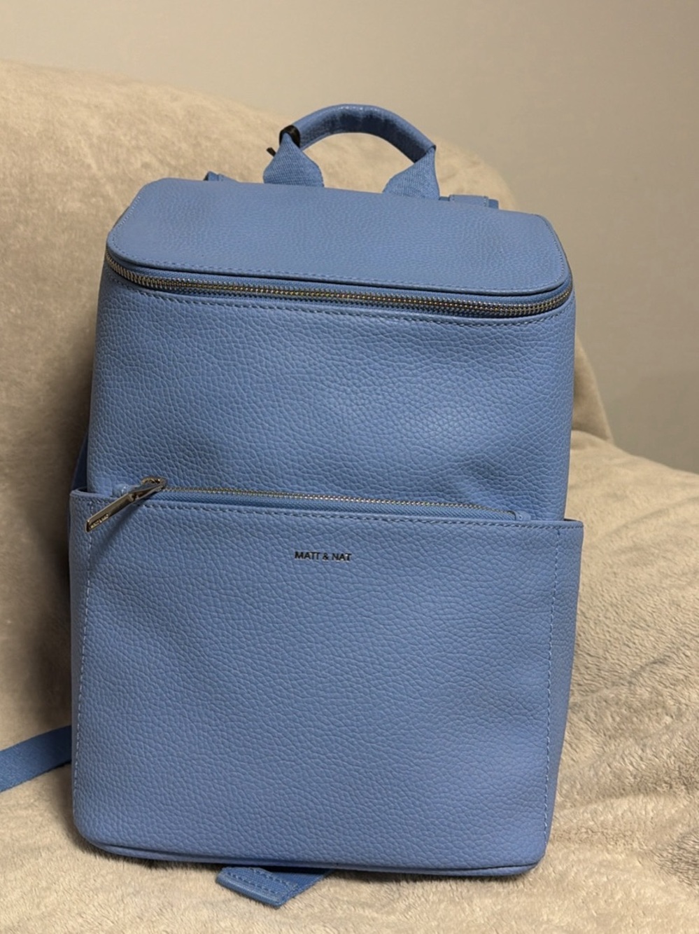 Matt & Nat Sky Blue Vegan Leather Backpack